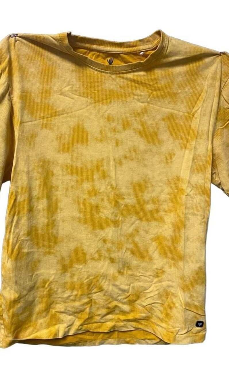 Urban Cactus T-Shirt Size 2XL Yellow Tie Dye Crewneck